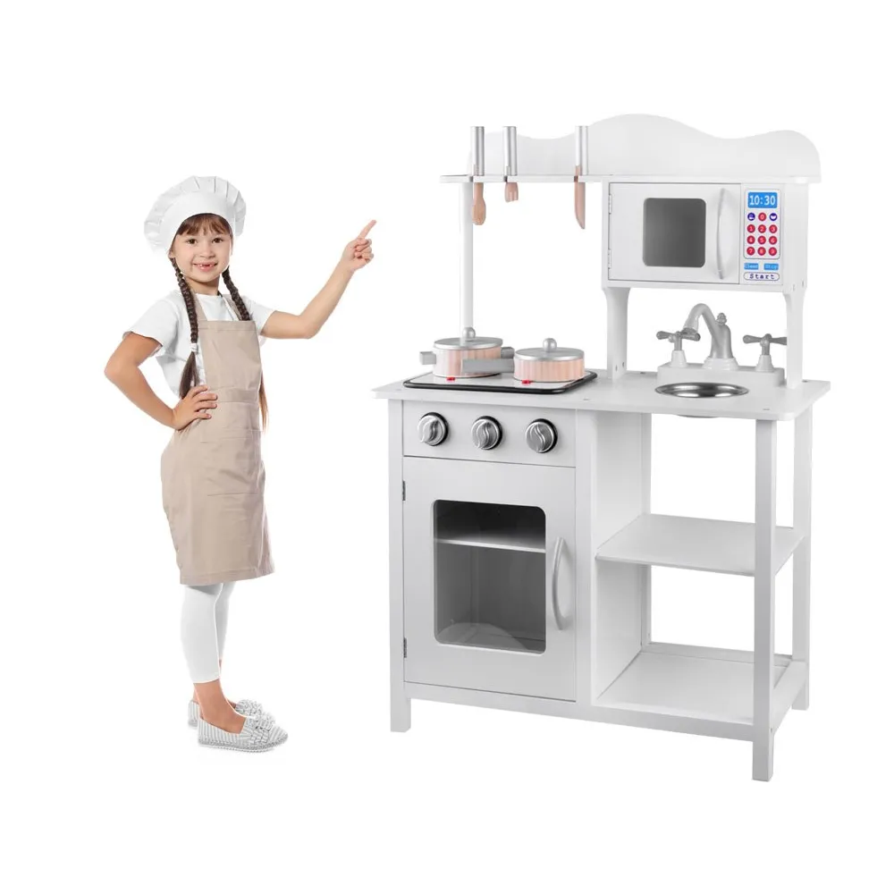 otwarta szafka z półką do przechowywania naczyń w kuchni dziecięcej