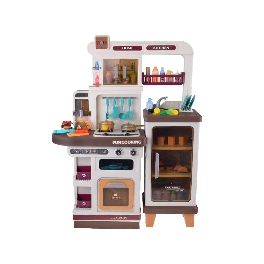 realistyczna kuchnia dziecięca z efektem pary i światła