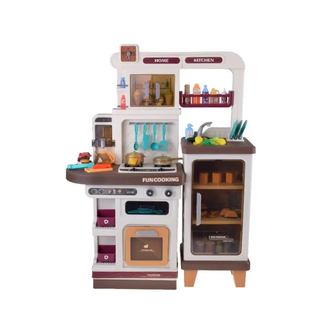 realistyczna kuchnia dziecięca z efektem pary i światła