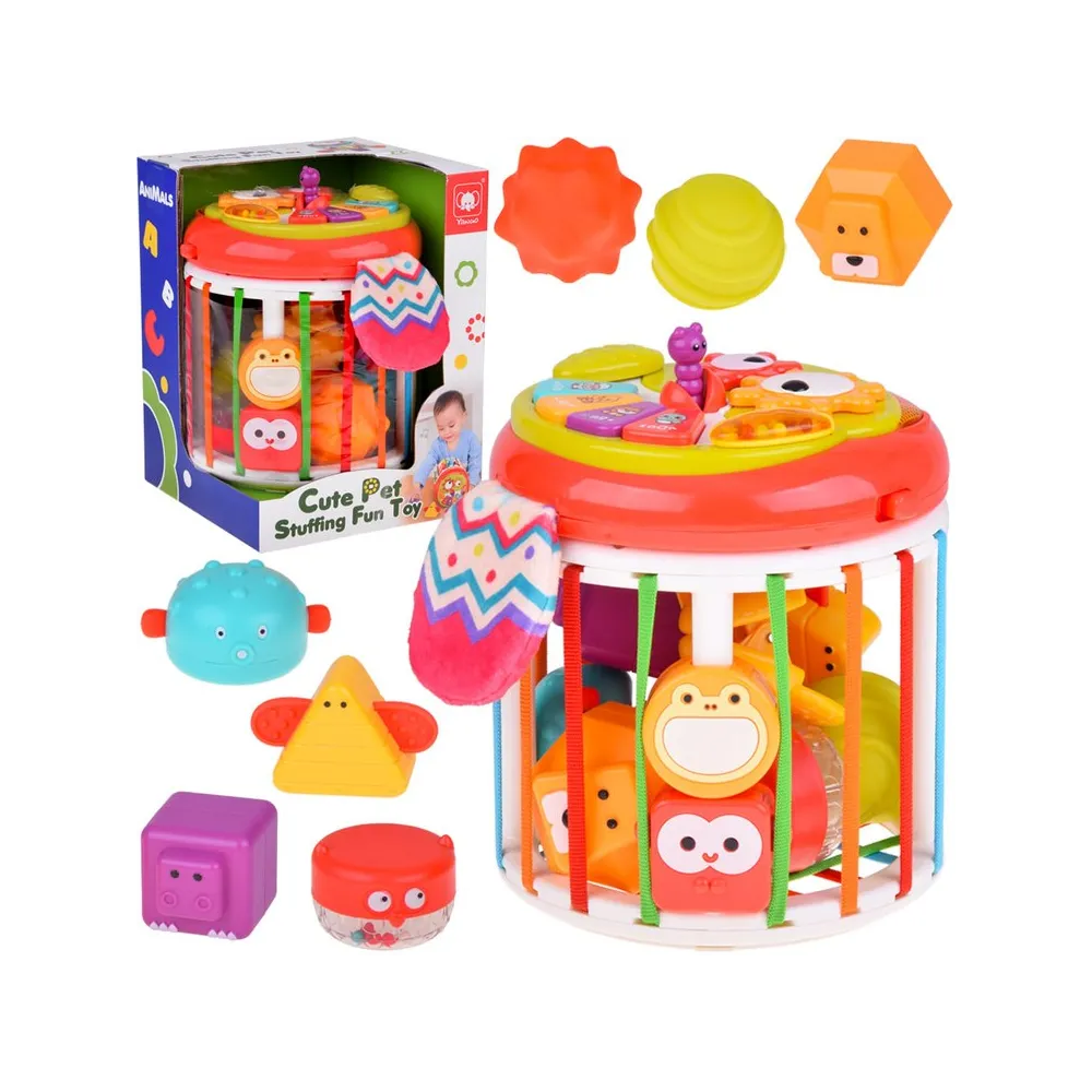 Interaktywna sowa edukacyjna 2w1 z kolorowymi elementami do sortowania