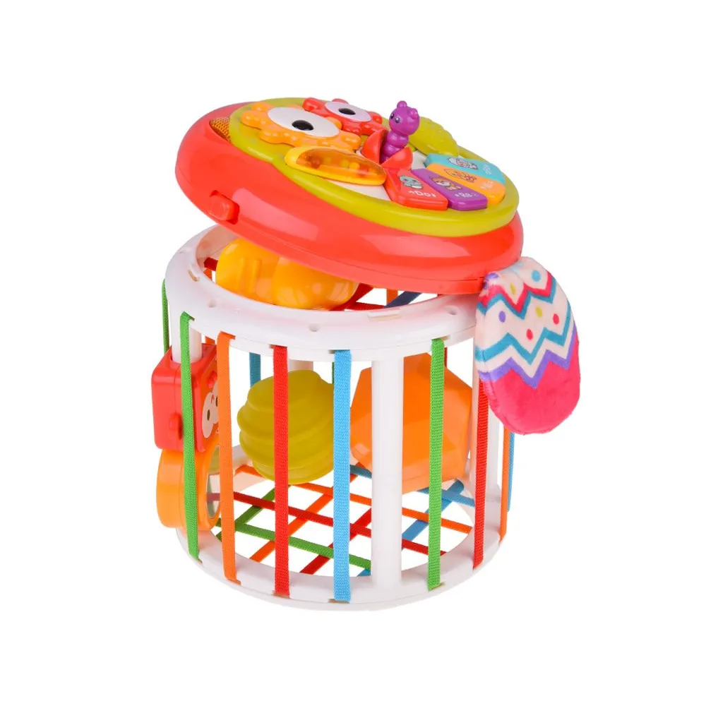 Widok sówki z klipsem umożliwiającym przypięcie do wózka lub łóżeczka