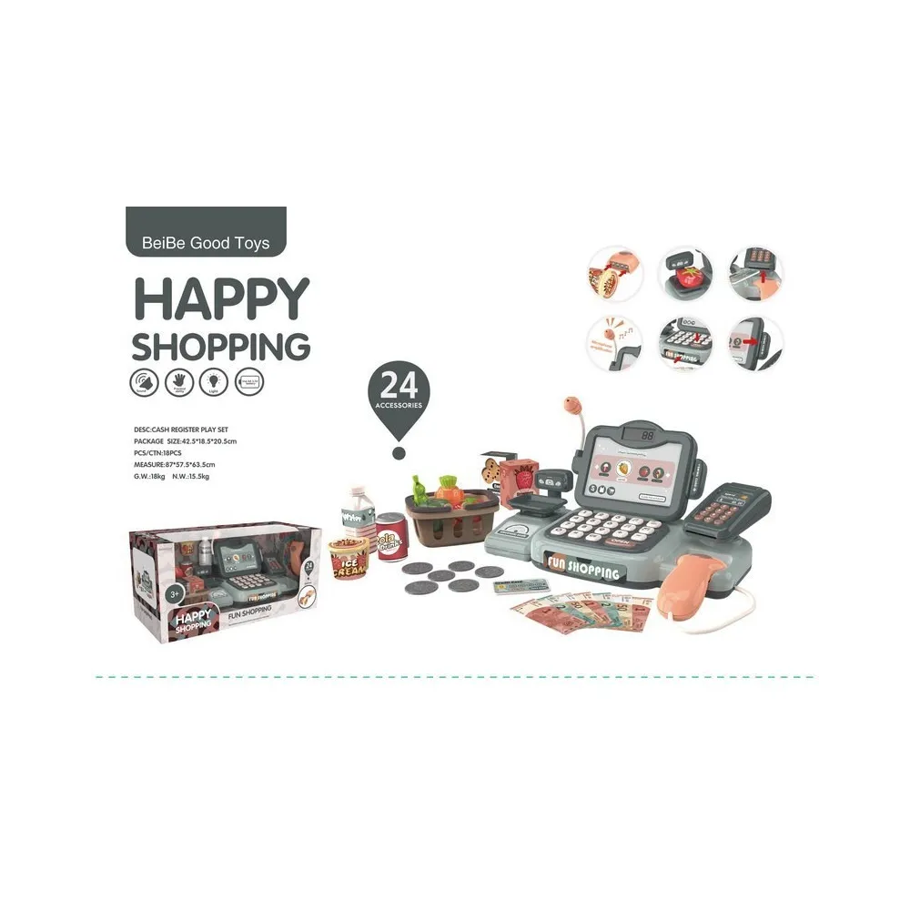 zbliżenie na panel kasy fiskalnej z wyświetlaczem lcd