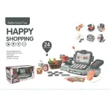 zbliżenie na panel kasy fiskalnej z wyświetlaczem lcd