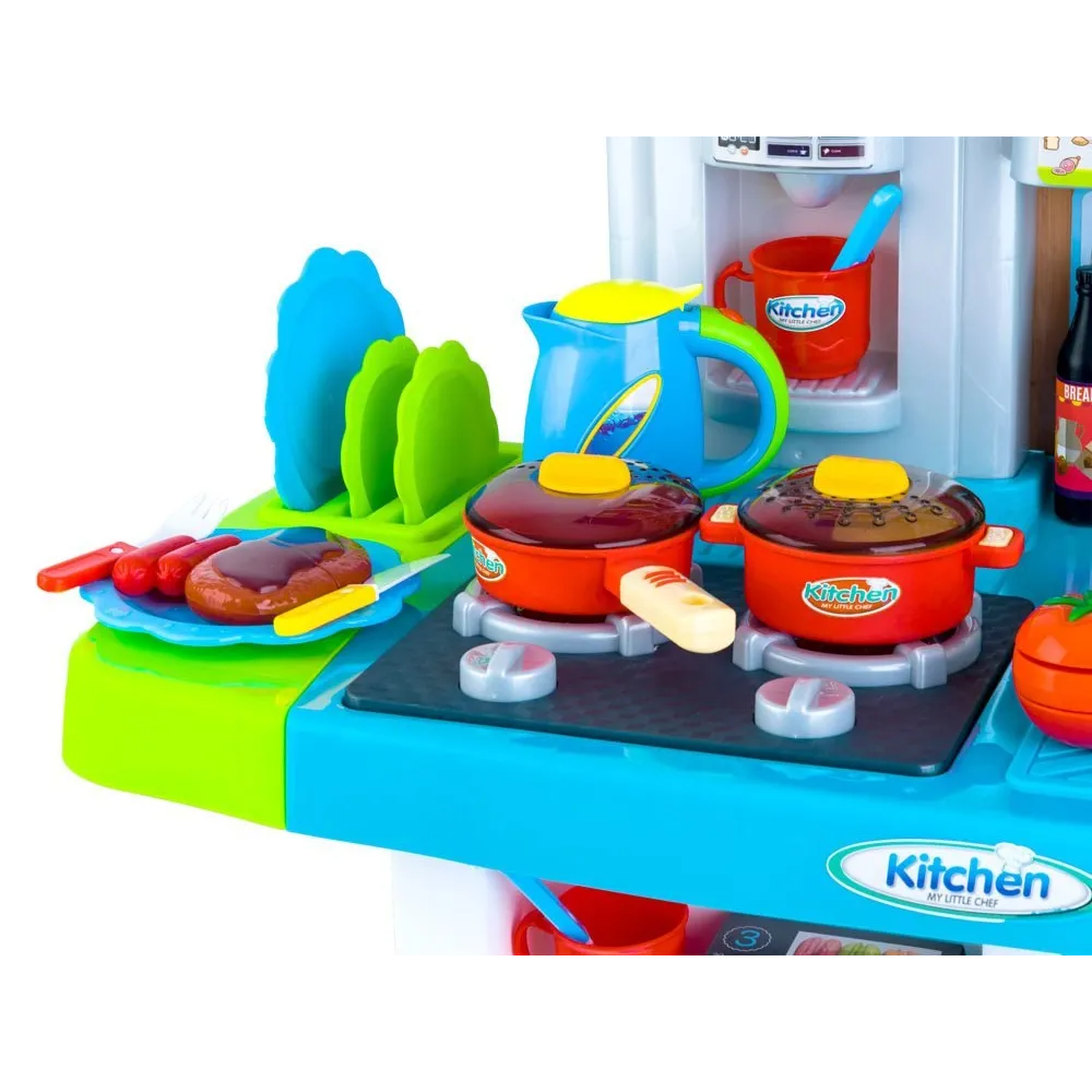 dziecięca kuchnia z piekarnikiem oraz lodówką do zabawy