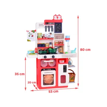 Interaktywna Kuchnia światło + dźwięk + para wodna + woda w kranie ZA5326