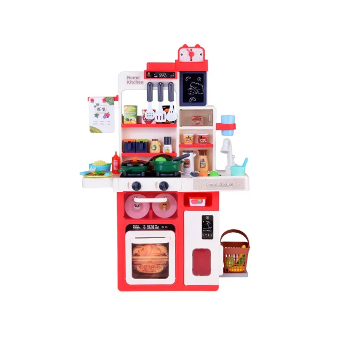 półki kuchenne z akcesoriami do gotowania i pojemnikami