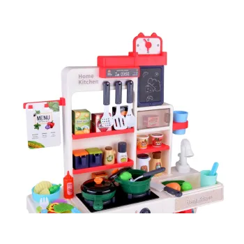 zestaw naczyń i sztućców dołączonych do kuchni