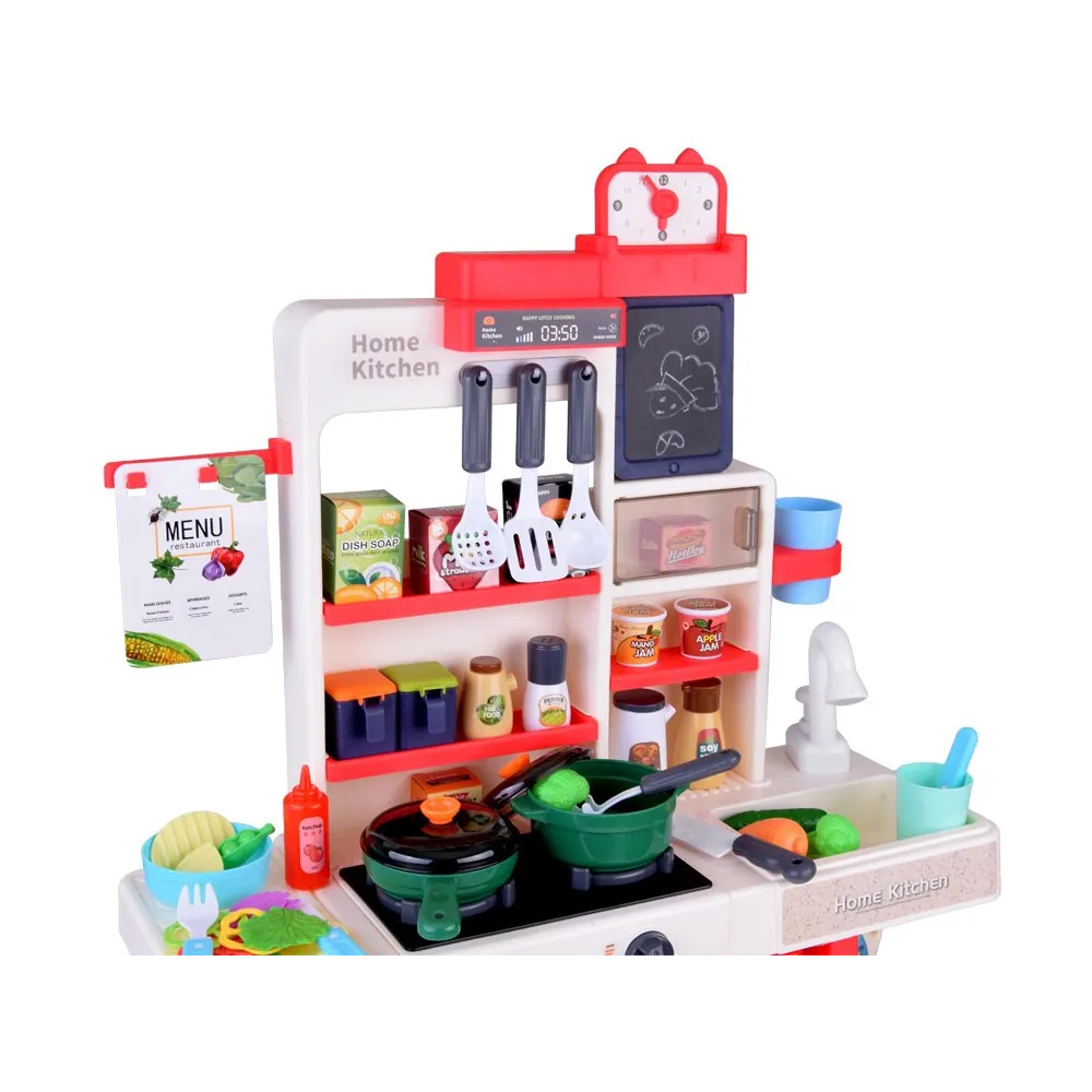 zestaw naczyń i sztućców dołączonych do kuchni