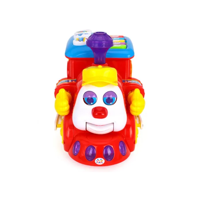 widok zabawki z otwartym bagażnikiem na klocki