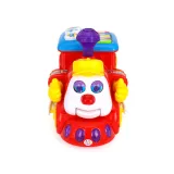 widok zabawki z otwartym bagażnikiem na klocki