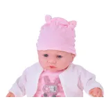 widok lalki od góry prezentujący urocze uszka czapeczki