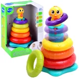 interaktywna piramida z głową kaczuszki na pałąku