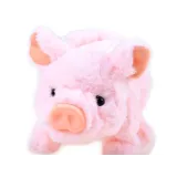 miękka powierzchnia pluszowej świnki w jasnych barwach