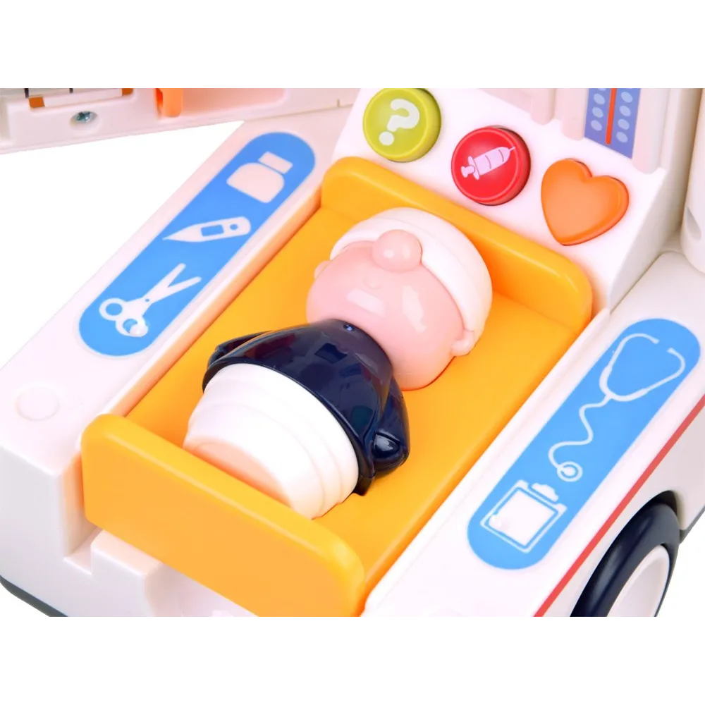 Monitor EKG i panel interaktywny umieszczony w zabawce