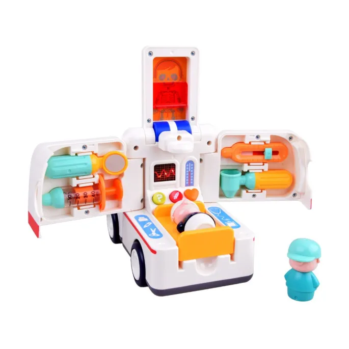 Dwa tryby zabawy prezentowane na zdjęciu ambulansu