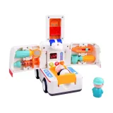 Dwa tryby zabawy prezentowane na zdjęciu ambulansu