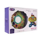 Zbliżenie na podświetlany bębenek zabawki z efektami świetlnymi