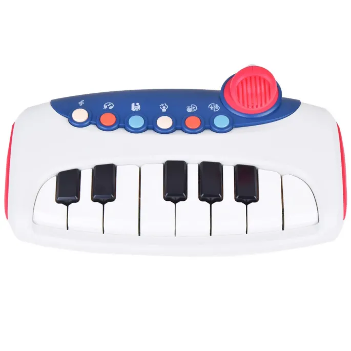 widok pastelowych klawiszy pianinka z detalem