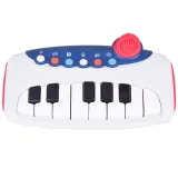 widok pastelowych klawiszy pianinka z detalem