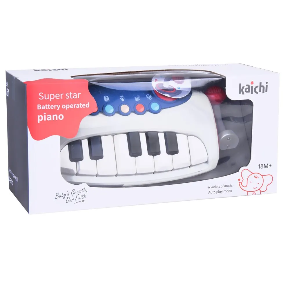 opcja rozrywki z pianinkiem i mikrofonem w zestawie