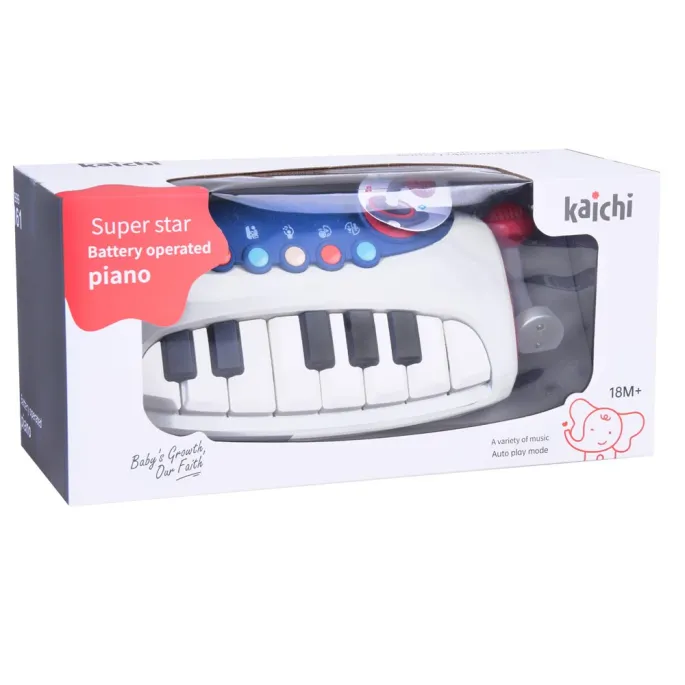 opcja rozrywki z pianinkiem i mikrofonem w zestawie