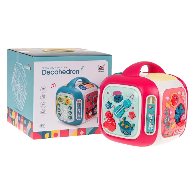 Detal górnej ścianki z pianinkiem i podświetlanymi klawiszami