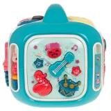 panel z kolorowymi pałąkami i obrotowymi elementami do ćwiczeń rąk