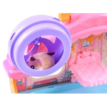 Miękki interaktywny chomik w zestawie domku