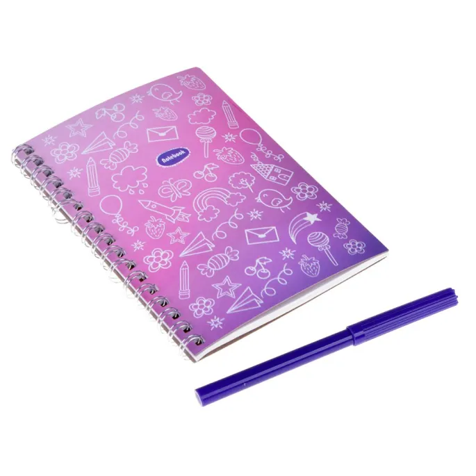 Pamiętnik Magiczny Jednorożec z motywem tęczy i słoneczka