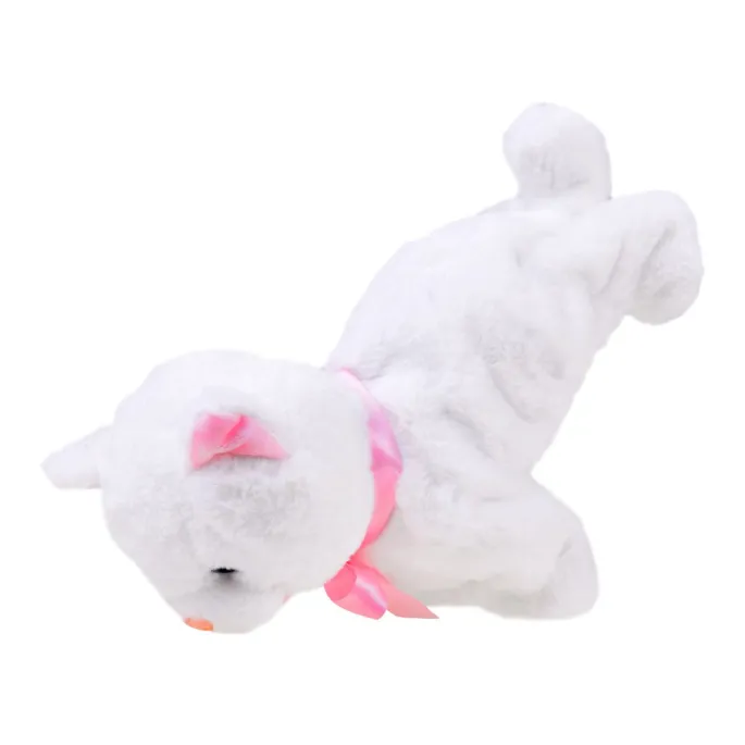 miękkie futerko i detale kotka psotka podczas zabawy