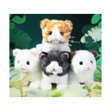 maskotka kotek psotek sfotografowana z profilu