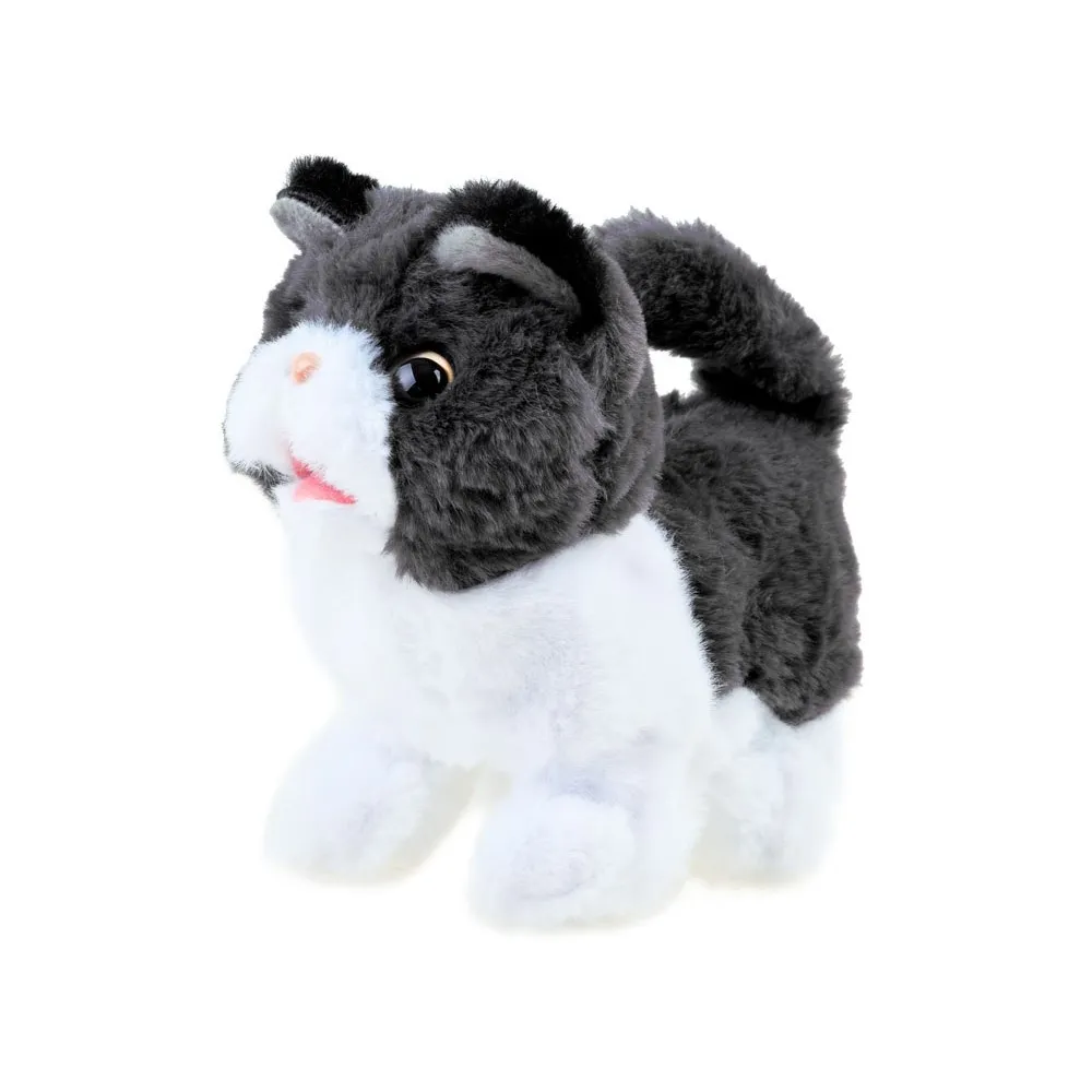 maskotka kotek psotek stojąca na stole