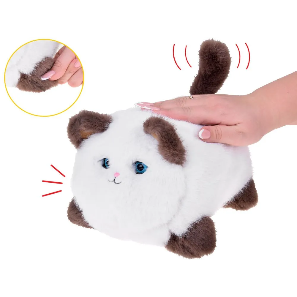 zestaw interaktywna maskotka kot i akcesorium do karmienia