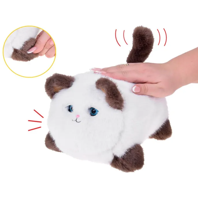 zestaw interaktywna maskotka kot i akcesorium do karmienia