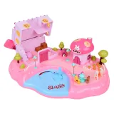 detal parteru domku z sypialnią i salonem