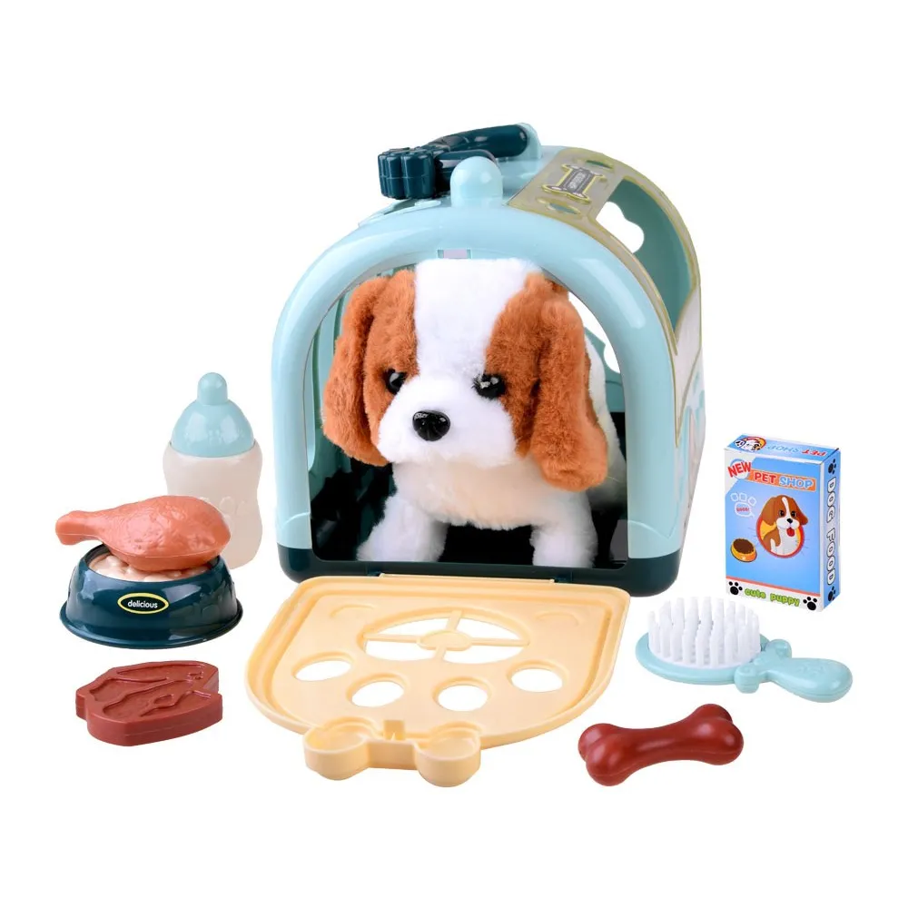 przenośny transporter do pieska beagle z motywami łapek