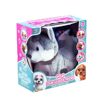 Wyrazista twarz pieska z czarnym noskiem i miękkim futerkiem