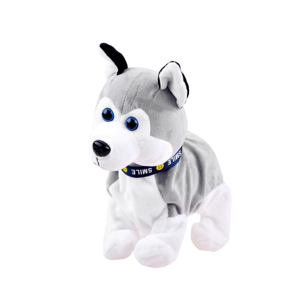 Husky podczas szczekania w trakcie reakcji na dotyk