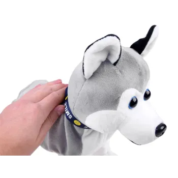 Panel on/off w brzuszku pieska Husky