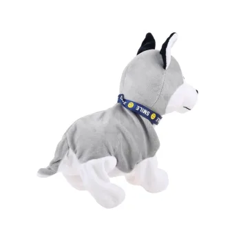 Husky podczas skomlenia i węszenia