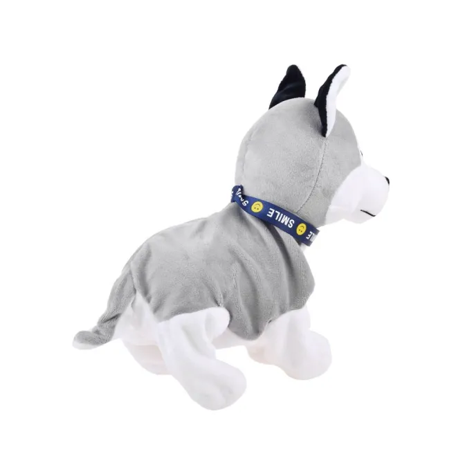 Husky podczas skomlenia i węszenia