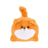 widok maskotki Pulpet w pełnej długości z merdającym ogonem