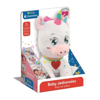 interaktywny pluszowy jednorożec z efektami dźwiękowymi i świetlnymi