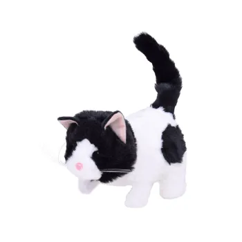 Interaktywny pluszowy Kot ŁATKA chodzi miauczy rusza ogonkiem ZA5364