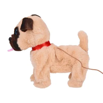 piesek benio w ruchu, poruszający się po podłodze