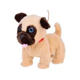 dziecko prowadzące pieska benio na smyczy