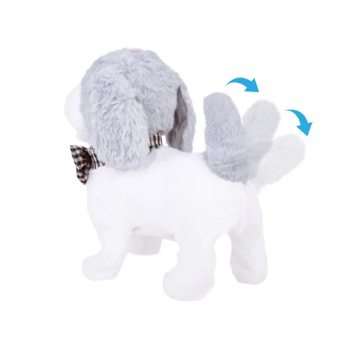 pluszowy piesek charlie merdający ogonkiem