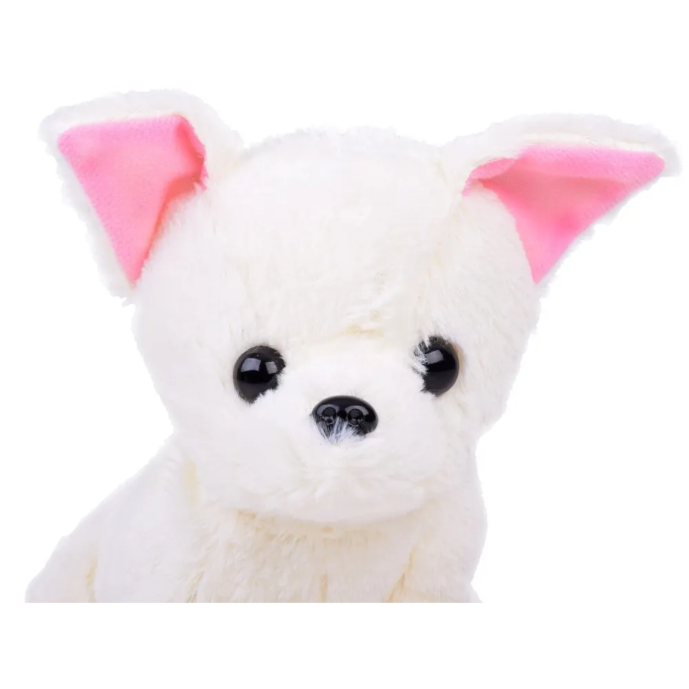 kremowy plusz pieska SISI z detalami