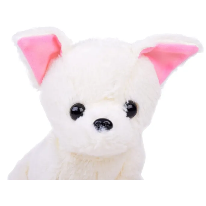 kremowy plusz pieska SISI z detalami