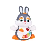 zabawka królik z pomarańczowym przyciskiem na głowie